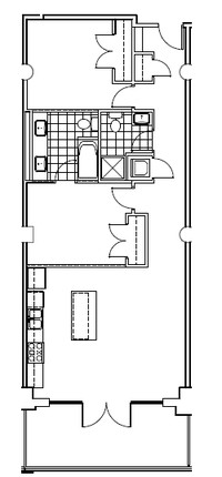 Chesapeake Lofts in Sandusky, OH - Foto de edificio - Floor Plan