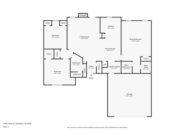 9185 Sunset Dr in Jonesboro, GA - Building Photo - Building Photo
