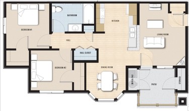 King's Station Apartments in King City, CA - Foto de edificio - Floor Plan