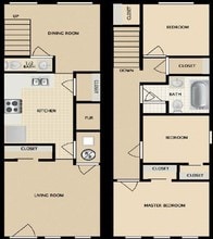 Copper Terrace Apartments in Albuquerque, NM - Foto de edificio - Floor Plan