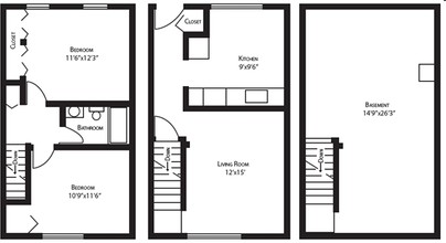 Hickory Hollow Cooperative in Wayne, MI - Foto de edificio - Floor Plan