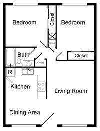 2x1 - 2 Bedrooms 1 Bath from $695 to $755 - 1 a 2 Dormitorio desde $595 a $805 - Tuscany Apartamentos in Tucson, Arizona
