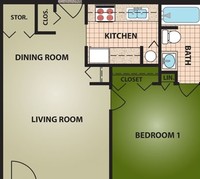 Princeton Village in West Milton, OH - Foto de edificio - Floor Plan