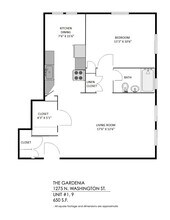 The Gardenia in Denver, CO - Foto de edificio - Floor Plan