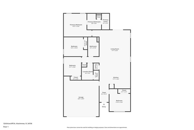 126 Briarcliff Dr in Poinciana, FL - Foto de edificio - Building Photo