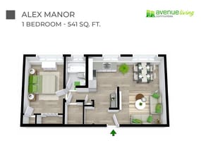 Alex Manor in Edmonton, AB - Building Photo - Floor Plan