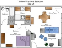 Willow Way Apartments in Rome, GA - Foto de edificio - Floor Plan