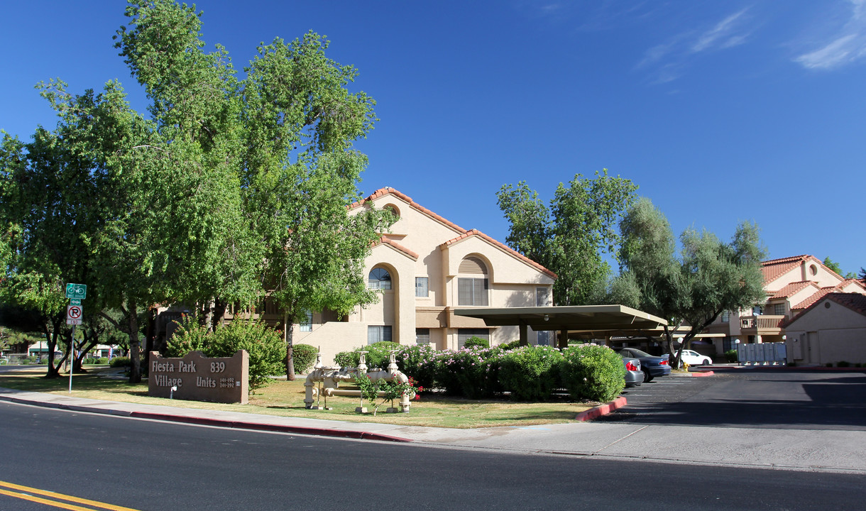 Por Of Fiesta Park Village in Mesa, AZ - Building Photo