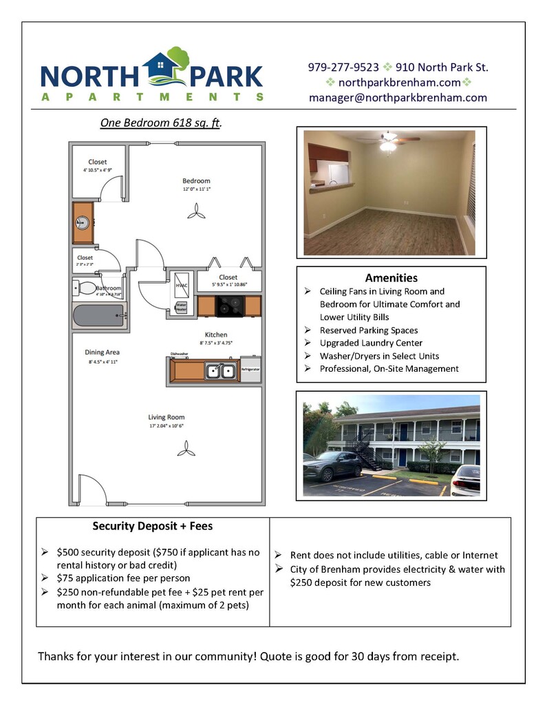 North Park Apartments Brenham, TX Apartments For Rent