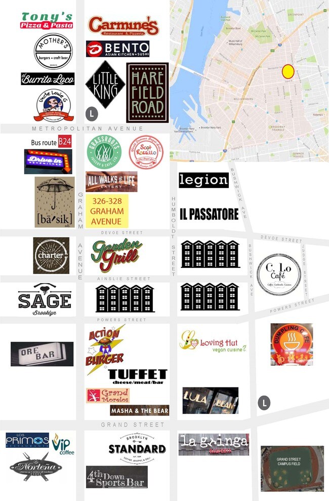 326-328 Graham Ave in Brooklyn, NY - Foto de edificio - Building Photo