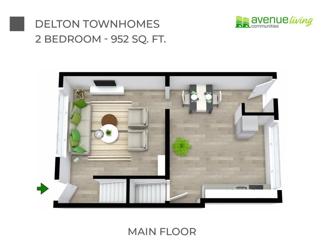 Delton Townhomes in Edmonton, AB - Building Photo - Floor Plan
