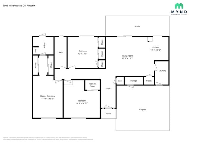 2009 W Newcastle Cir in Phoenix, AZ - Foto de edificio - Building Photo