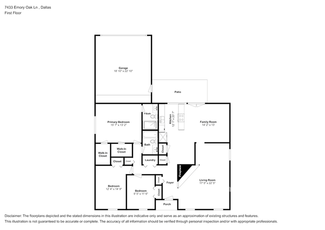 7433 Emory Oak Ln in Dallas, TX - Foto de edificio - Building Photo