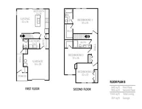 Becklow Place in Fort Wayne, IN - Foto de edificio - Floor Plan