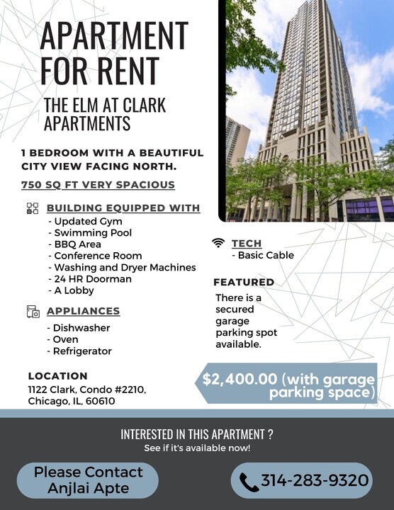 1122 N Clark St, Unit 2210 in Chicago, IL - Building Photo