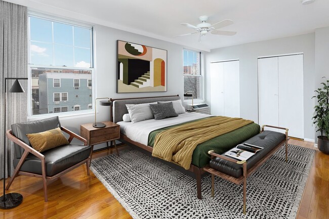 King sided bedroom with tons of closets available