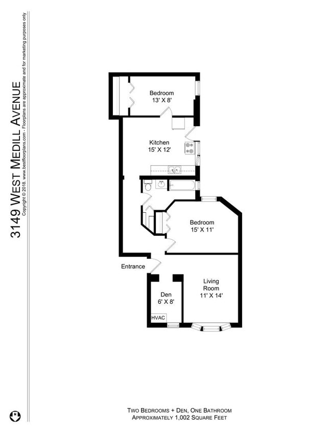 3149 W Medill Ave, Unit 2 in Chicago, IL - Foto de edificio - Building Photo