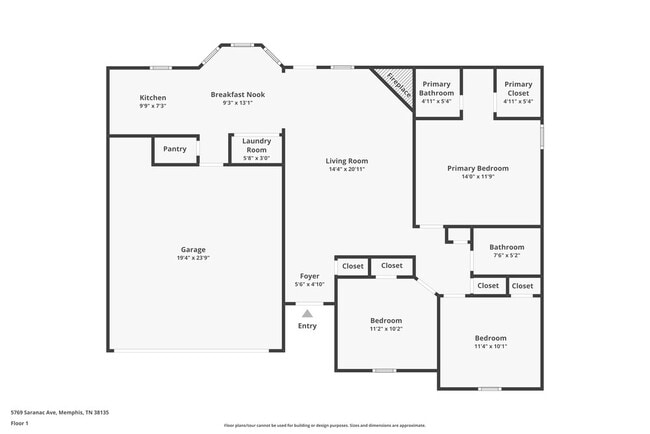 5769 Saranac Ave in Memphis, TN - Foto de edificio - Building Photo