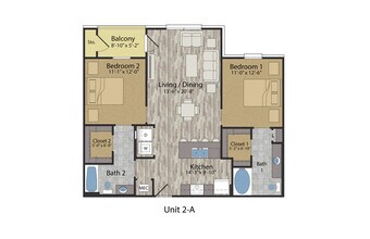 Patterson Flats in Memphis, TN - Foto de edificio - Floor Plan