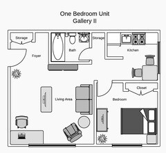 Gallery II Apartments in Edmonton, AB - Building Photo - Floor Plan