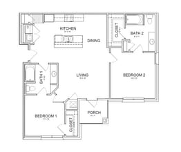 Reserve at Howell Place in Baton Rouge, LA - Foto de edificio - Floor Plan