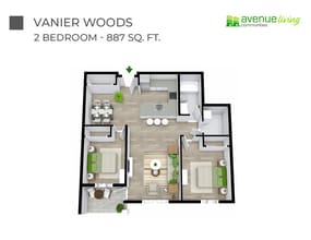 Vanier Woods in Red Deer, AB - Building Photo - Floor Plan