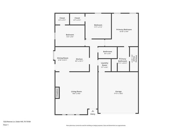 1223 Reeves Ln in Cedar Hill, TX - Foto de edificio - Building Photo