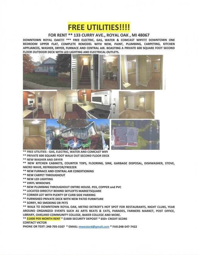 133 Curry Ave, Unit 2 in Royal Oak, MI - Foto de edificio - Building Photo