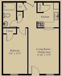1BR/1BA - 1 bedroom Contact for Rates - Somerset Manor Apartments in Central City, Pennsylvania