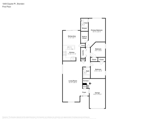1849 Coyote Pl in Brandon, FL - Foto de edificio - Building Photo