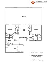 Copper Creek Duplexes in Austin, TX - Foto de edificio - Floor Plan