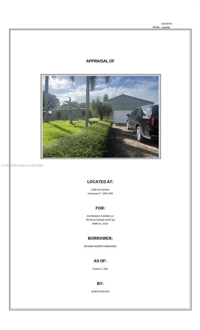 property at 21080 SW 242nd St