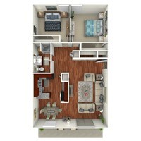 2 Bed, 1 Bath - Loma Palisades Apartments in San Diego, California