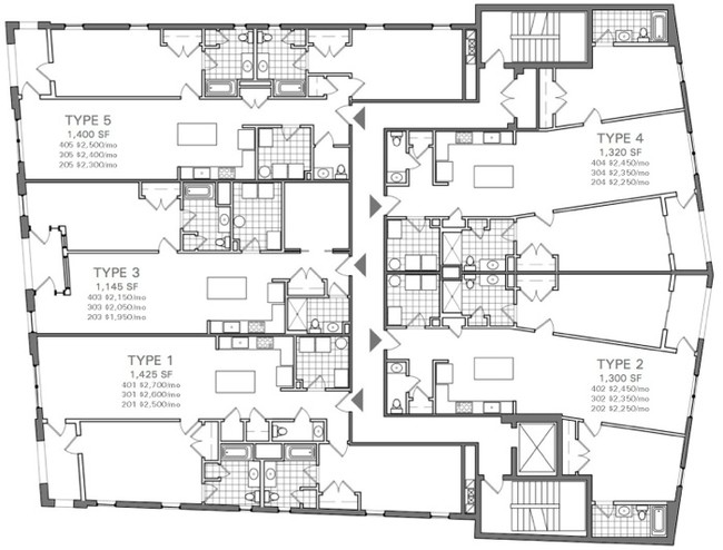 5730 Ellsworth Ave in Shadyside, PA - Foto de edificio - Floor Plan