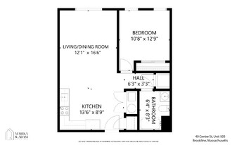 40 Centre St, Unit 205 in Brookline, MA - Building Photo