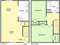 Kiwi and Goji Apartments in Memphis, TN - Foto de edificio - Floor Plan