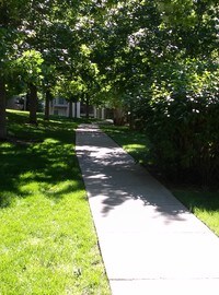 A Walk Through a Courtyard - The Village at Columbia Apartments in Boise, Idaho