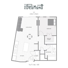 The Piedmont in Tempe, AZ - Building Photo - Floor Plan