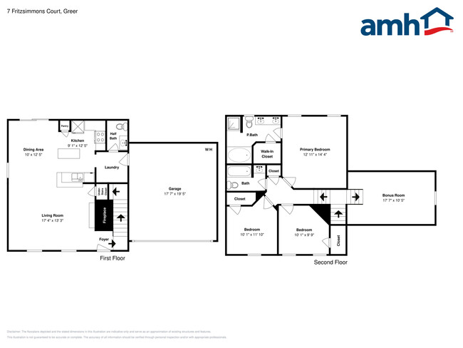 7 Fritzsimons Ct, Unit Floor Plan 1 in Greer, SC - Foto de edificio - Building Photo