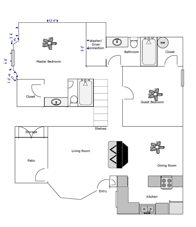 Arkansas Villa in Arlington, TX - Building Photo - Floor Plan