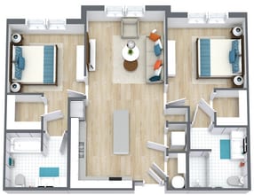 Heritage Village in Longwood, FL - Foto de edificio - Floor Plan