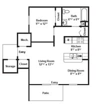 Biltmore Crossing in Horseheads, NY - Foto de edificio - Floor Plan