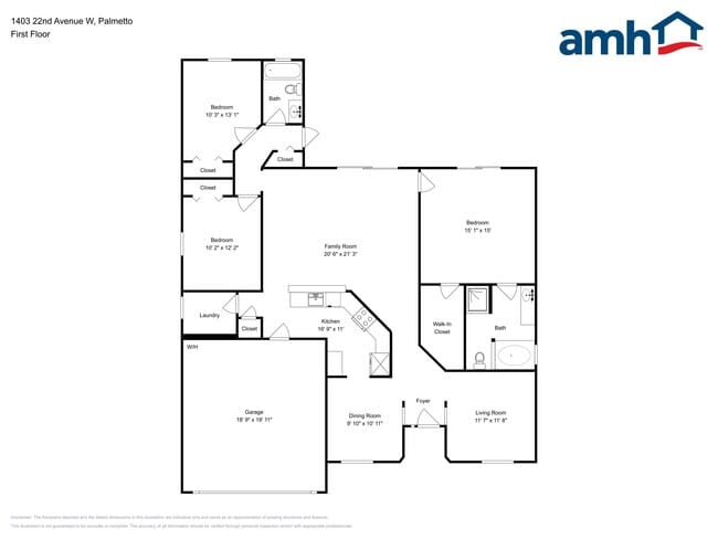 1403 22nd Ave W in Palmetto, FL - Foto de edificio - Building Photo