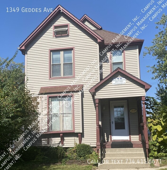 1349 Geddes Ave in Ann Arbor, MI - Building Photo