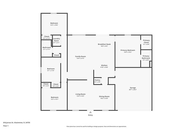 816 Jarnac Dr in Kissimmee, FL - Foto de edificio - Building Photo