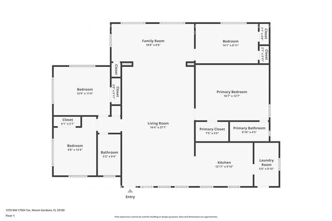 1270 NW 175th Terrace in Miami, FL - Building Photo - Building Photo