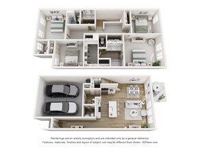 The Towns at Braselton in Braselton, GA - Foto de edificio - Floor Plan