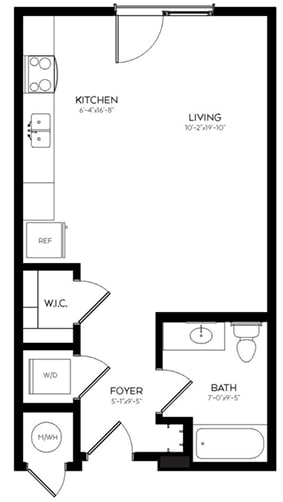 The Franklin at 11th Street Station in Michigan City, IN - Building Photo - Floor Plan