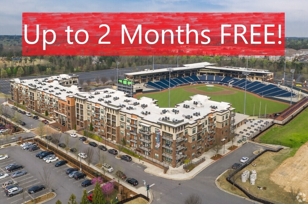 The Views at Coolray Field in Lawrenceville, GA - Building Photo