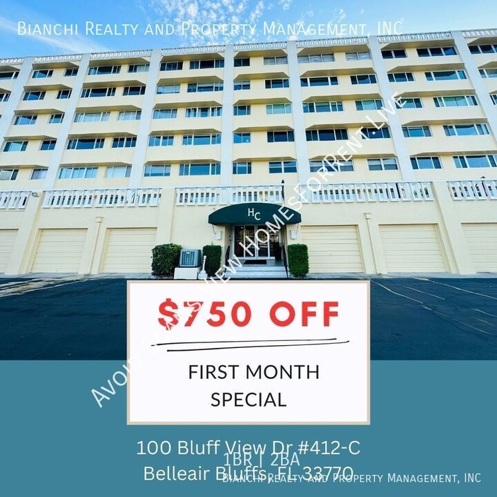 100 Bluff View Dr-Unit -#412-C in Belleair Bluffs, FL - Building Photo